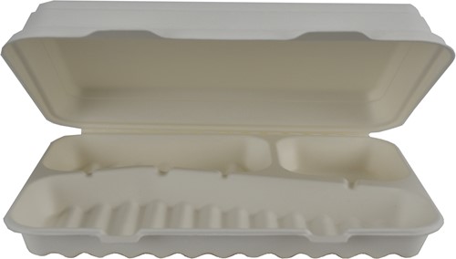 Suikerriet menubox XL 322x223x63mm 3-vaks 