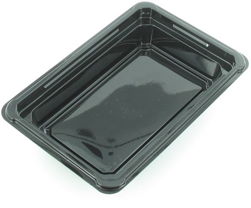 Fancy tray apet 137x91x24mm zwart O.10935