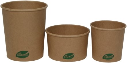 Soepbeker 960ml 32oz Ø118mm karton bruin (420.0012)