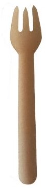 Vork papier bruin 15,5cm P2P