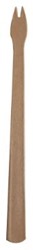 Frietvork papier bruin 140mm 2-tands P2P