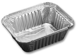 Aluminium bak 141x116x41 mm nr.20480 - Kraal Rand 400ml