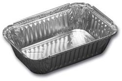Aluminium bak 203x138x51mm 745ml 20911 opstaande rand