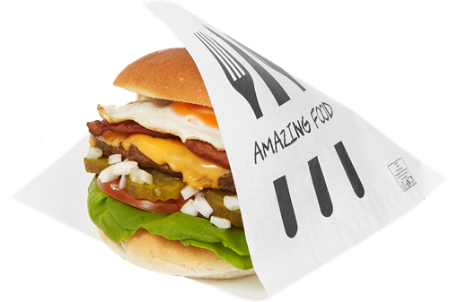 Snackzak Amazing Food Hamburgerzak 15x15cm