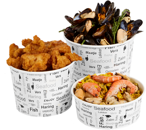 Vis bucket klein 1250ml 42oz Enjoy Fish