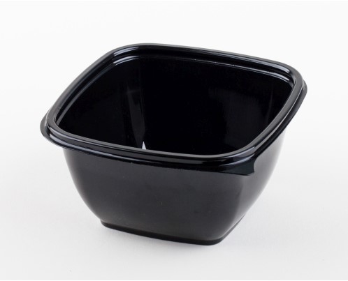 Bak 12,5x12,5x6,6cm zwart 500ml - 95016