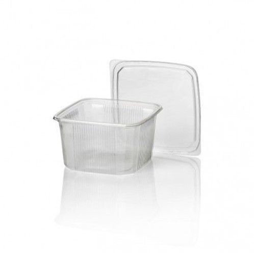 Bak 114 vierkant PS 500cc 114x114x58 - Glashelder