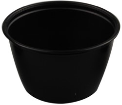 Sauscups 100/150 rond pp 150cc 70,3mm zwart