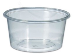 Bakje pp 100/080 rond 70,3mm 80cc helder