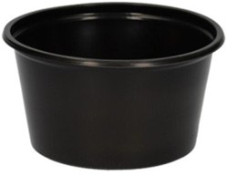 Sauscups 100/080 rond pp 80cc 70,3mm zwart
