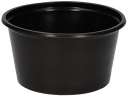 Sauscups 100/080 rond pp 80cc 70,3mm zwart