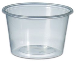 Sauscups 100/100 rond pp 100cc 70,3mm Transparant