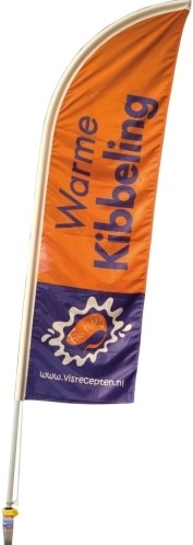 Beachvlag Warme Kibbeling 230x60cm