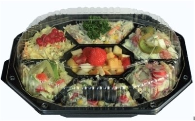 Cateringschaal 7-vaks Zwart CS-335/250/40 - E400012