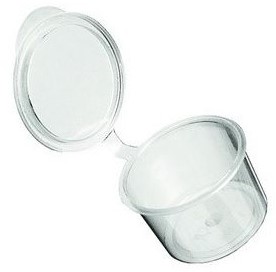 Covercup pp spuitgiet 28cc rond helder
