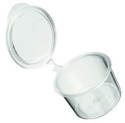 Covercup pp spuitgiet 10cc rond helder
