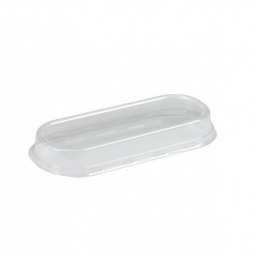 Deksel PET voor aluminium schaal 290x90x30mm