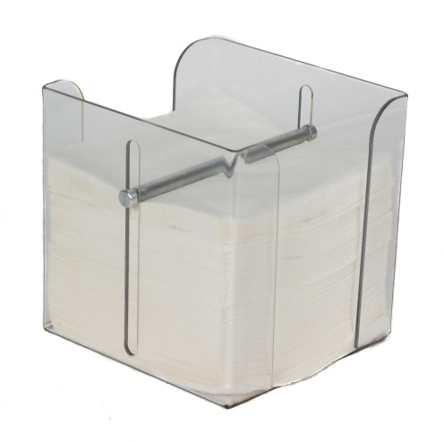 Dispenser voor servet 33x33cm transparant