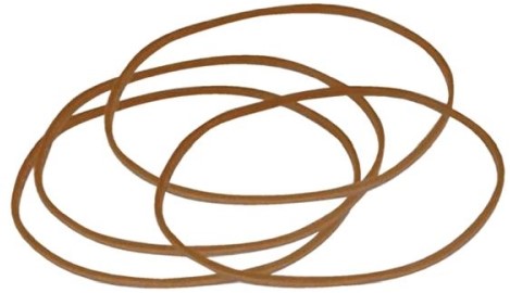 Elastiek no.18 80mm rond 50mm