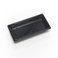 Fancy tray apet 171x91x22mm zwart S9177.03