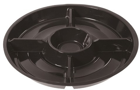 Fondueschaal p30 5 vaks PS zwart