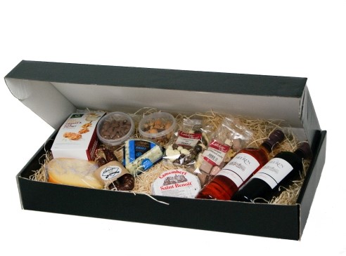 Geschenkdoos 630x330x90mm effen zwart