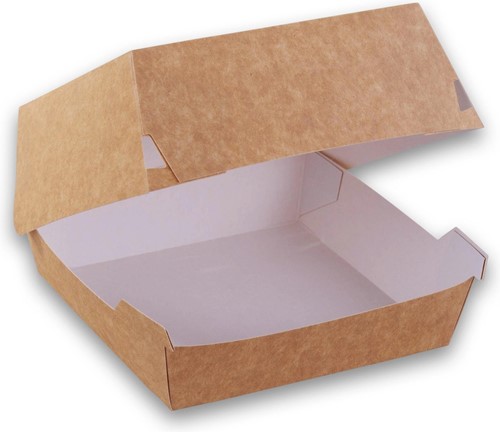 Hamburgerbox karton 90x90x70mm bruin-2