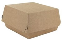 Hamburgerbox karton 90x90x70mm bruin