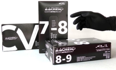Handschoen nitril zwart XL ongepoederd 9-10