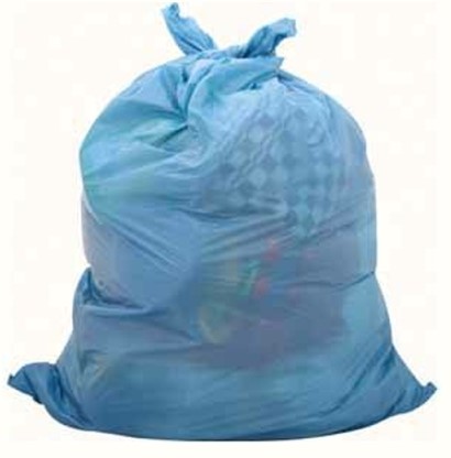 Hdpe zak 70x110cm T30 blauw 22my rol 15RX20