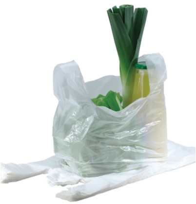 Hemddraagtas hdpe 40/15x60 cm wit 14my