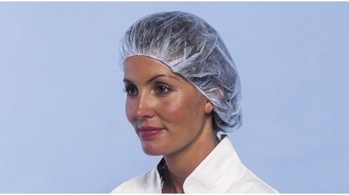 Hoofddeksel baret non-woven 53cm blauw L