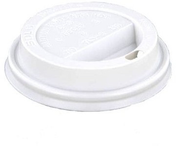 Koffiebeker deksel WIT 80mm open hoog 8oz 11 801 