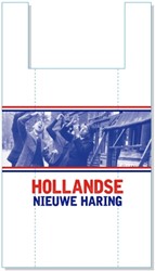 Hollandse Nieuwe Haring hemddraagtas 27/6x48 cm
