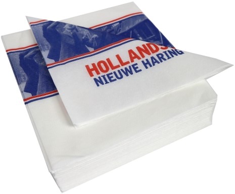 Hollandse Nieuwe Haring servetten 33x33 cm