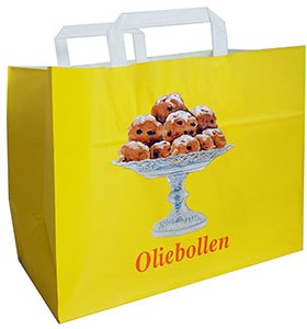 Oliebol tas papier 32x16x25cm #