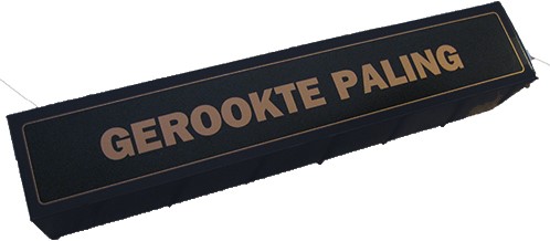 Palingdoos 85x85x460mm zwart / goud
