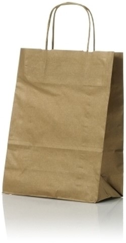 Papieren koordtas 22x10x31cm - Goud