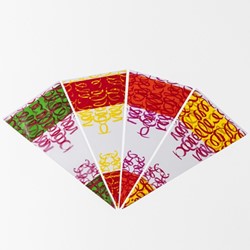 PP puntzak 180x370mm Fiesta ORANJE/ROOD
