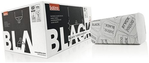 Satino Black 2 laags Handdoek 25x23
