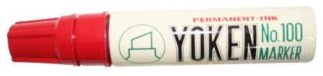 Stift dik rood yoken 100