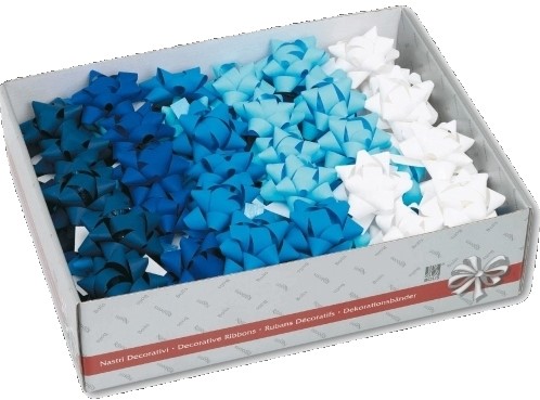 Strik starbow blauw / wit assorti nr 94