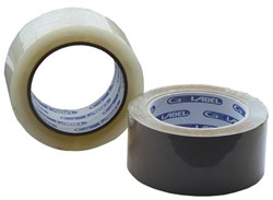  Tape PP 48 mm x 66 mtr bruin 'Let's stick together'