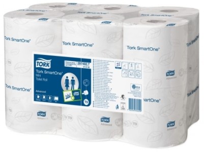 Toiletpapier SmartOne 2 laags wit 620 vel @12 472193 *