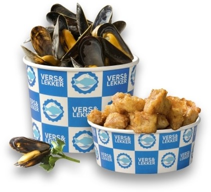 Vis bucket klein 1250ml 42oz Vers&Lekker